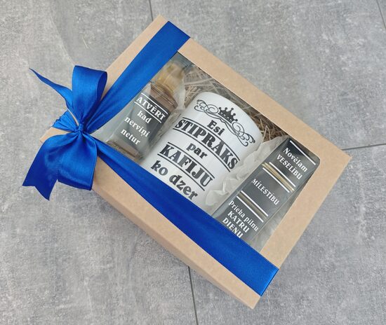 Komplekts 2 "Esi stiprāks par kafiju.."