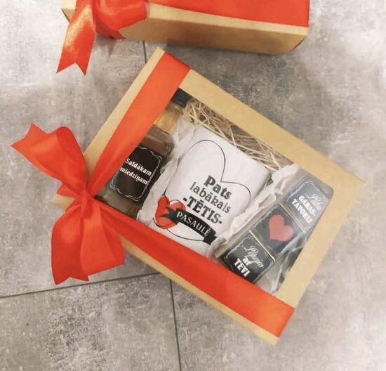 Dāvanu komplekts "Pats labākais Tētis pasaulē" (sirdī)