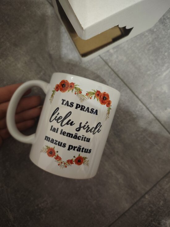 Krūze "Tas prasa lielu sirdi.. "