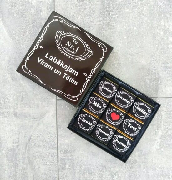 Dāvanu kaste Tētim 12x12cm