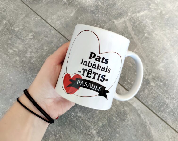 Krūze "Pats labākais Tētis" sirsniņā