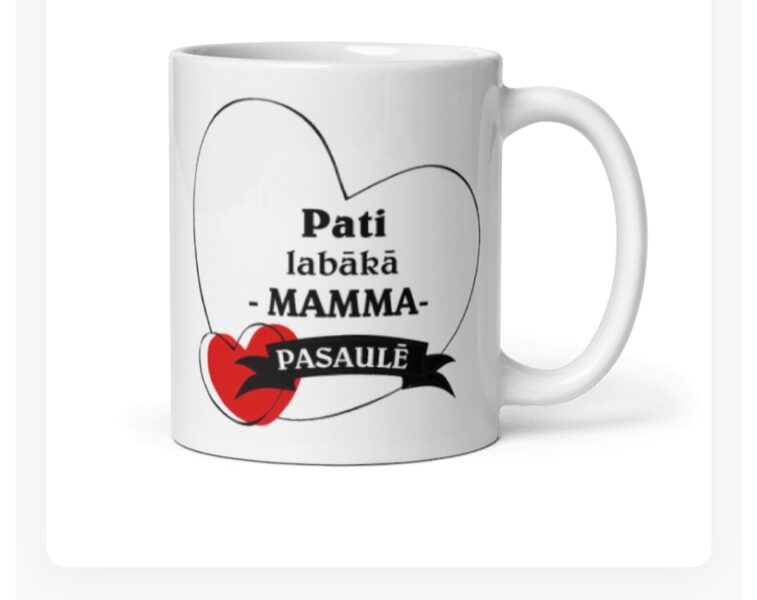 Krūze "Pati labākā Mamma pasaulē" (sirdī)