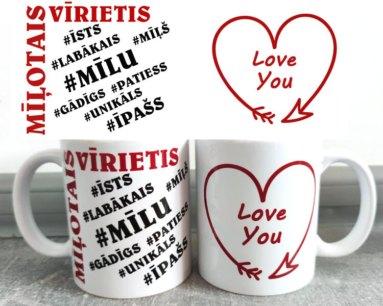 Krūze "Mīļotais Vīrietis. Love you"